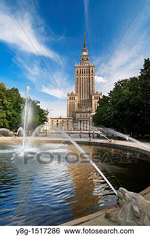 Warsaw, Palace of Culture and Science, Poland, Europe View Large Photo Image Stock Photograph - Warsaw, Palace of Culture and Science, Poland, Europe. Fotosearch