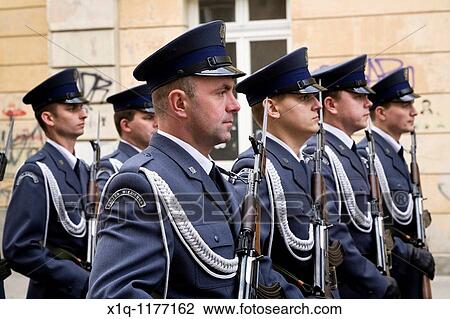 Warsaw Poland: Honor guards stand in memory of president Lech Kaczynski who died in a plane crash View Large Photo Image Stock Image - Warsaw Poland: Honor guards stand in memory of president Lech Kaczynski who died in a plane crash. Fotosearch