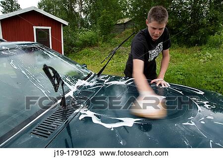 washing a car View Large Photo Image Stock Image - washing a car. Fotosearch
