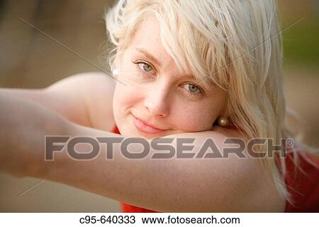 Stock Image - Washington, DC, USA, Portrait of a woman and sport shots, Adult, 26 years old.. Fotosearch