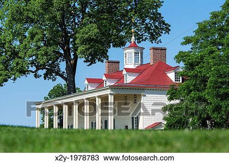 Washington estate mansion at Mt Vernon, Virginia, USA. View Large Photo Image Stock Image - Washington estate mansion at Mt Vernon, Virginia, USA.. Fotosearch