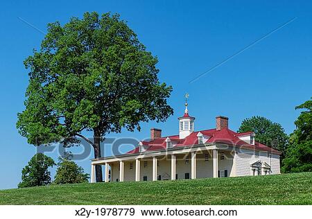 Washington estate mansion at Mt Vernon, Virginia, USA. View Large Photo Image Stock Photo - Washington estate mansion at Mt Vernon, Virginia, USA.. Fotosearch