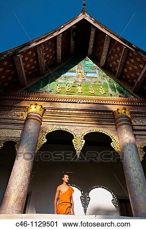Stock Image - Wat Aham. Luang Prabang. Laos.. Fotosearch