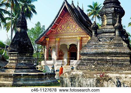Stock Photo - Wat Aham. Luang Prabang. Laos.. Fotosearch