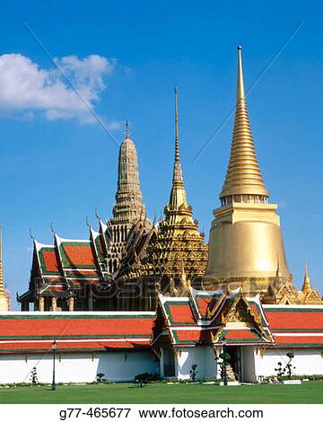 Wat Phra Keo temple, Bangkok. Thailand View Large Photo Image Stock Photo - Wat Phra Keo temple, Bangkok. Thailand. Fotosearch