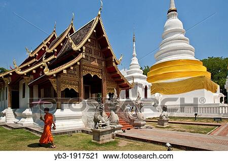 Wat Phra Singh, Chiang Mai, Thailand View Large Photo Image Stock Image - Wat Phra Singh, Chiang Mai, Thailand. Fotosearch