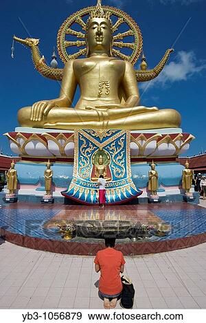 Stock Photo - Wat Phra Yai Temple of the Big Buddha, Ko Samui, Thailand. Fotosearch