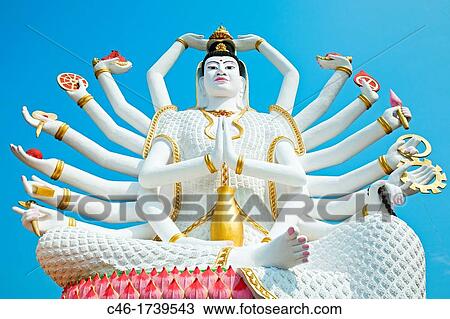 Wat Plai Laem temple, Bo Phut, Ko Samui Island, Thailand, Asia. View Large Photo Image Stock Image - Wat Plai Laem temple, Bo Phut, Ko Samui Island, Thailand, Asia.. Fotosearch