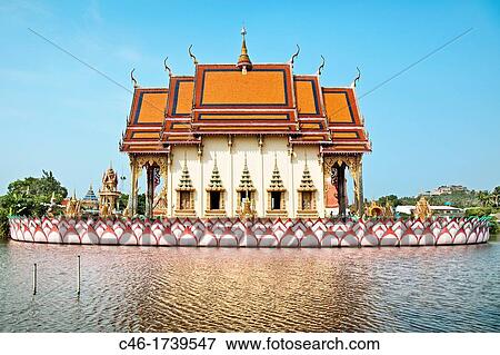 Wat Plai Laem temple, Bo Phut, Ko Samui Island, Thailand, Asia. View Large Photo Image Stock Photo - Wat Plai Laem temple, Bo Phut, Ko Samui Island, Thailand, Asia.. Fotosearch