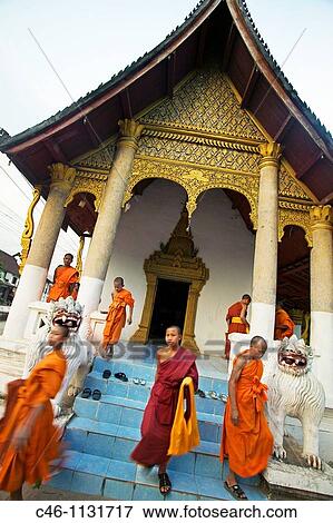 Wat Saen. Luang Prabang. Laos. View Large Photo Image Stock Photo - Wat Saen. Luang Prabang. Laos.. Fotosearch