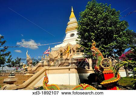 Wat Taat, Nong Khai, Thailand View Large Photo Image Stock Photo - Wat Taat, Nong Khai, Thailand. Fotosearch