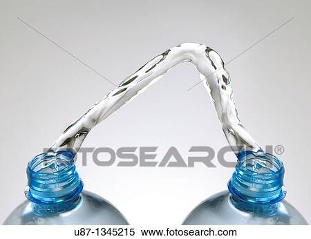 Water being poured from a bottle View Large Photo Image Stock Photography - Water being poured from a bottle. Fotosearch