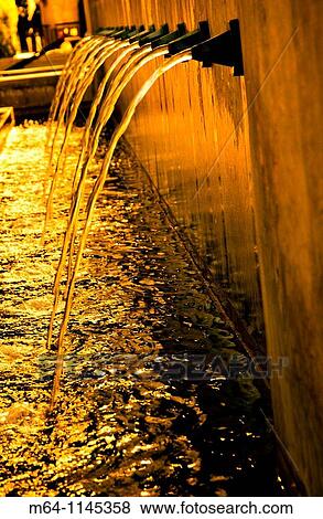 Water fountains in Los Angeles, California, USA View Large Photo Image Stock Photo - Water fountains in Los Angeles, California, USA. Fotosearch