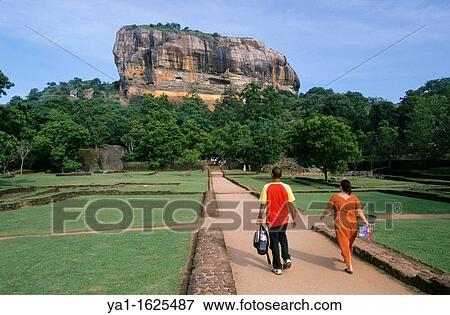Water gardens of Sigiriya (Lion's rock) fortress, Sri Lanka View Large Photo Image Stock Photo - Water gardens of Sigiriya (Lion's rock) fortress, Sri Lanka. Fotosearch