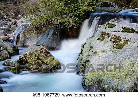 Water Jump, Gorge nature reserve Hell, saw Tormantos, Jerte Valley, CAceres, Extremadura, Spain, europe. View Large Photo Image Stock Photo - Water Jump, Gorge nature reserve Hell, saw Tormantos, Jerte Valley, CAceres, Extremadura, Spain, europe.. Fotosearch