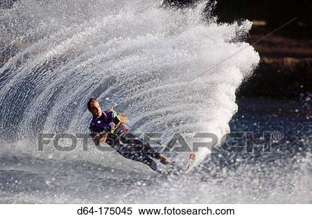 Water skiing, Columbia River. Oregon. USA View Large Photo Image Stock Photography - Water skiing, Columbia River. Oregon. USA. Fotosearch