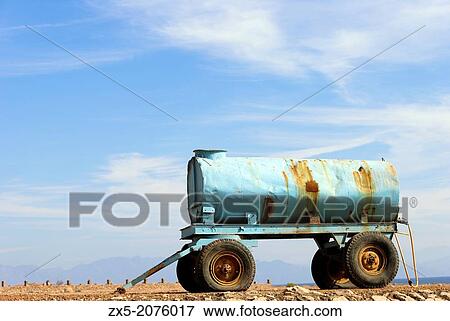 Water tank trailer - Dahab, Sinai Peninsula, Egypt. View Large Photo Image Stock Photo - Water tank trailer - Dahab, Sinai Peninsula, Egypt.. Fotosearch