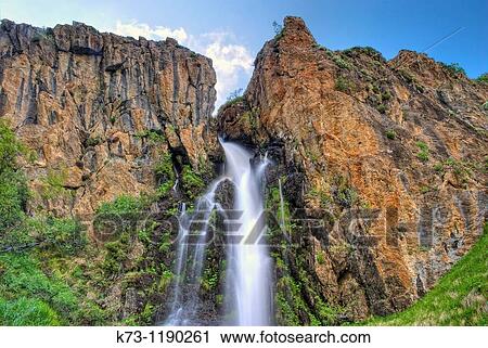 Waterfall. Mazobre Valley. Fuentes Carrionas y Fuente-Cobre Montaa Palentina Natural Park. Palencia province. Castilla y Leon. Spain View Large Photo Image Stock Image - Waterfall. Mazobre Valley. Fuentes Carrionas y Fuente-Cobre Montaa Palentina Natural Park. Palencia province. Castilla y Leon. Spain. Fotosearch