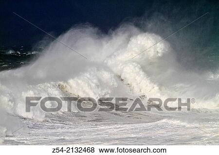 Waves at Llanes coast, Asturias, Spain. View Large Photo Image Stock Photo - Waves at Llanes coast, Asturias, Spain.. Fotosearch