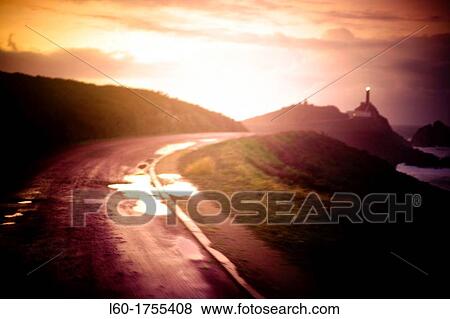 Way to Cape Villano, Camarias, A Corua, Spain View Large Photo Image Stock Photo - Way to Cape Villano, Camarias, A Corua, Spain. Fotosearch