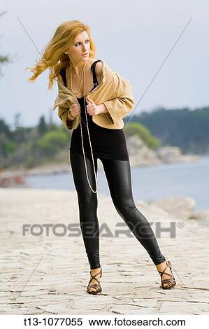 Wealthy young woman spontaneous View Large Photo Image Stock Photography - Wealthy young woman spontaneous. Fotosearch