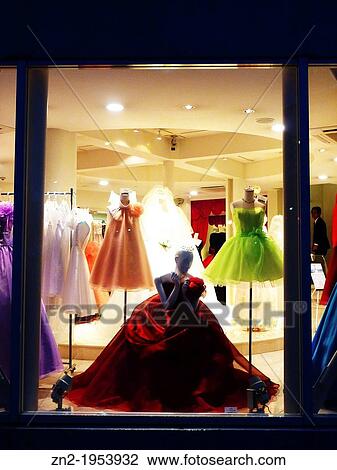 Wedding Dress in a Window, Tokyo, Japan. View Large Photo Image Stock Image - Wedding Dress in a Window, Tokyo, Japan.. Fotosearch