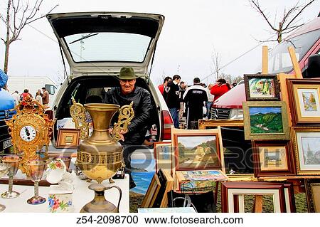 Weekly market, flea market, Gijon, Asturias, Spain. View Large Photo Image Stock Image - Weekly market, flea market, Gijon, Asturias, Spain.. Fotosearch