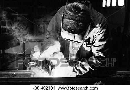Stock Image - Welder, Sweden. Fotosearch
