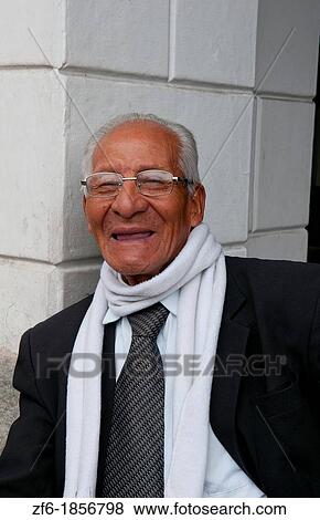 Well dressed older man of 84 local native in downtown Quito Ecuador View Large Photo Image Stock Photo - Well dressed older man of 84 local native in downtown Quito Ecuador. Fotosearch