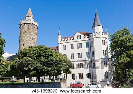 Wendish Tower, Wendische Turm, Serbska weza, and Old Barracks, Alte Kaserne, Finanzamt, Bautzen, Budysin, Budysyn, Budziszyn, Dresden region, Eastern Saxony, Upper Lusatia, Germany. View Large Photo Image Stock Image - Wendish Tower, Wendische Turm, Serbska weza, and Old Barracks, Alte Kaserne, Finanzamt, Bautzen, Budysin, Budysyn, Budziszyn, Dresden region, Eastern Saxony, Upper Lusatia, Germany.. Fotosearch
