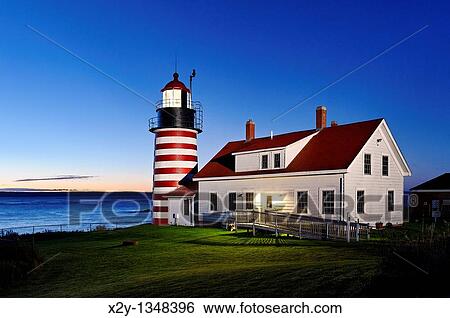 West Quoddy Head Light, Lubec, Maine, USA View Large Photo Image Stock Photograph - West Quoddy Head Light, Lubec, Maine, USA. Fotosearch