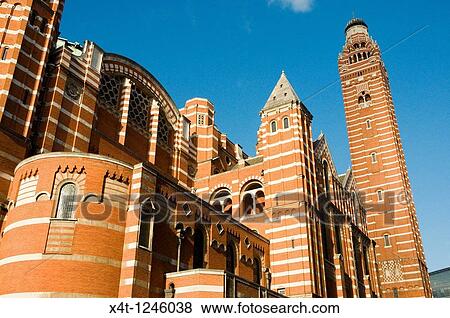 Westminster Cathedral detail, blue sky, sunshine View Large Photo Image Stock Photo - Westminster Cathedral detail, blue sky, sunshine. Fotosearch