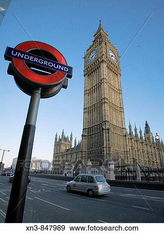 Westminster Underground Underground sign & Big Ben, Westminster, London, UK View Large Photo Image Stock Photo - Westminster Underground Underground sign & Big Ben, Westminster, London, UK. Fotosearch