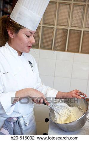 Whipping cream. Cuisine School Luis Irizar. Donostia-San Sebastian, Gipuzkoa. Euskadi. Spain. View Large Photo Image Stock Image - Whipping cream. Cuisine School Luis Irizar. Donostia-San Sebastian, Gipuzkoa. Euskadi. Spain.. Fotosearch