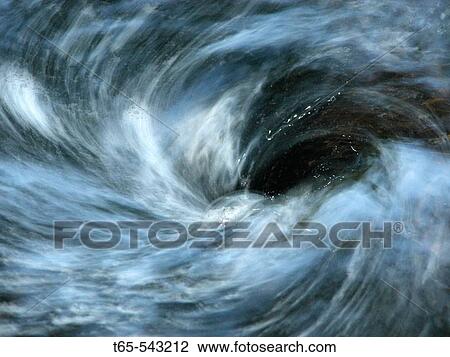 Stock Image - Whirlpool in Ulla river. Lugo province, Galicia, Spain. Fotosearch