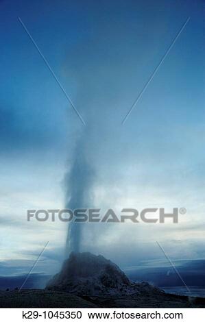 White Dome Geyser erupting on the Firehole Lake Drive View Large Photo Image Stock Image - White Dome Geyser erupting on the Firehole Lake Drive. Fotosearch