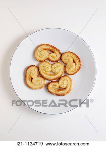 White plate with pastries View Large Photo Image Stock Photo - White plate with pastries. Fotosearch