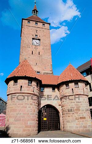 White Tower, Nuremberg. Bavaria, Germany View Large Photo Image Stock Image - White Tower, Nuremberg. Bavaria, Germany. Fotosearch