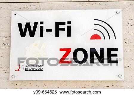 Wi-Fi zone sign View Large Photo Image Stock Photography - Wi-Fi zone sign. Fotosearch