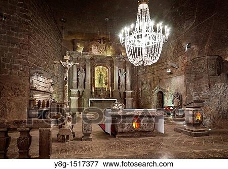 Stock Photo - Wieliczka Salt Mine Unesco, Poland, Europe. Fotosearch
