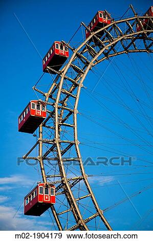 Wiener Riesenrad, Viennese giant ferris wheel, Volks-Prater amusement park, Vienna, Austria, Europe View Large Photo Image Stock Photo - Wiener Riesenrad, Viennese giant ferris wheel, Volks-Prater amusement park, Vienna, Austria, Europe. Fotosearch