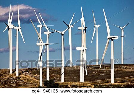 Wind farm in Villafranca del Cid - Maestrazgo - Maestrat - Castellon province - Comunidad Valenciana - Spain - Europe. View Large Photo Image Stock Photograph - Wind farm in Villafranca del Cid - Maestrazgo - Maestrat - Castellon province - Comunidad Valenciana - Spain - Europe.. Fotosearch