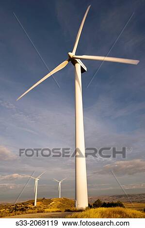 Wind farm in Villarrubia de Santiago. Toledo. Castilla la Mancha. Spain. View Large Photo Image Stock Photo - Wind farm in Villarrubia de Santiago. Toledo. Castilla la Mancha. Spain.. Fotosearch