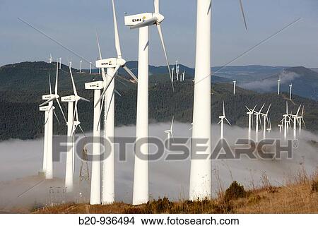 Wind power, Sierra de El Perdon windfarm near Pamplona, Navarre, Spain View Large Photo Image Picture - Wind power, Sierra de El Perdon windfarm near Pamplona, Navarre, Spain. Fotosearch