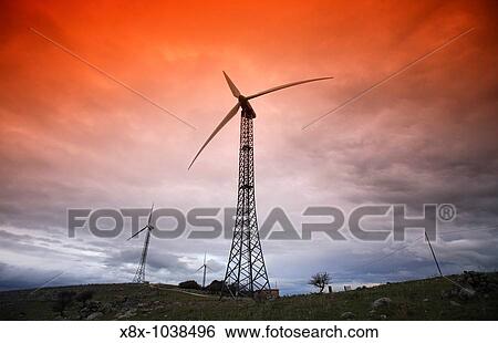 Wind turbines in Sicily, Italy View Large Photo Image Stock Photograph - Wind turbines in Sicily, Italy. Fotosearch