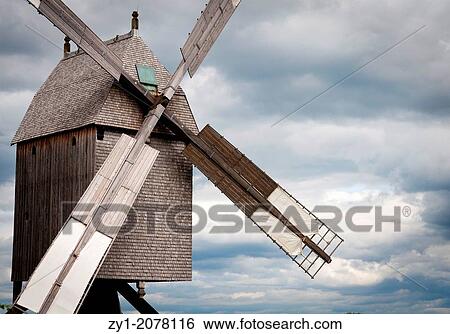 Stock Photograph - Windmill Detmold, Germany.. Fotosearch
