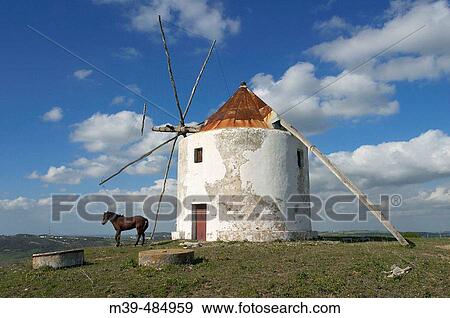 Windmill, Vejer de la Frontera. CBdiz province, Andalusia, Spain View Large Photo Image Stock Photo - Windmill, Vejer de la Frontera. CBdiz province, Andalusia, Spain. Fotosearch