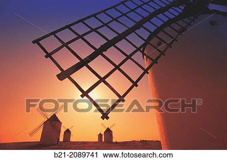 Windmills at Campo de Criptana, Ciudad Real province, Castilla-La Mancha, Spain View Large Photo Image Stock Image - Windmills at Campo de Criptana, Ciudad Real province, Castilla-La Mancha, Spain. Fotosearch
