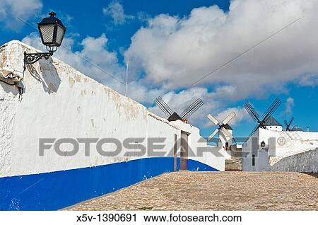 Windmills, Campo de Criptana, Ciudad Real province, Castilla-La Mancha, Spain View Large Photo Image Stock Image - Windmills, Campo de Criptana, Ciudad Real province, Castilla-La Mancha, Spain. Fotosearch