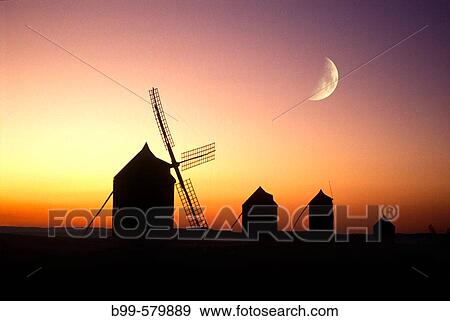 Windmills, Consuegra, La mancha, Spain. View Large Photo Image Stock Photo - Windmills, Consuegra, La mancha, Spain.. Fotosearch